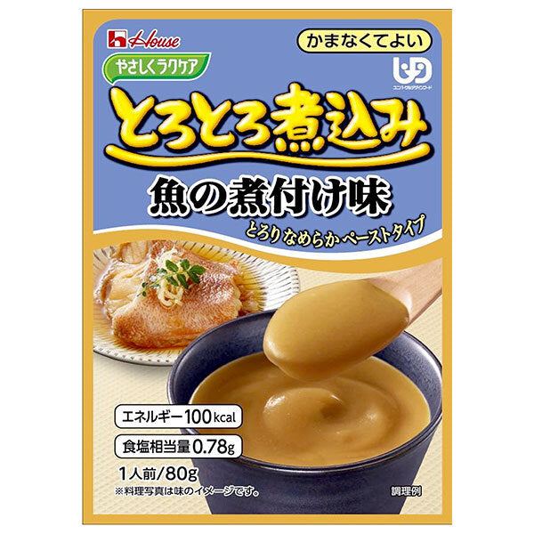 House Foods Easy Raku Care Melting Stewed Fish Flavor 80g x 40 pieces [Shipped in Japan]