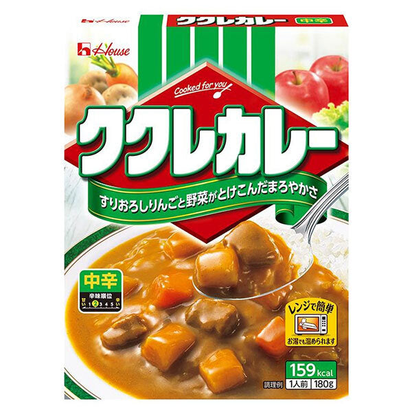 House Foods Kukure Curry Medium Spicy 180g x 30 pieces [Shipped in Japan]