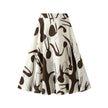 Summer New High Waist High-end Figure Flattering A- Line Flared Vintage Midi Skirt