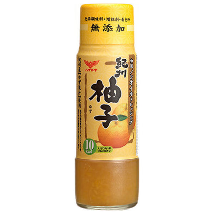 [11/25~ 10% OFF all products!!] [Best before date 2025.01.10 or later] Haguruma Japanese-style oil-free dressing Kishu Yuzu 200ml bottle x 12 bottles