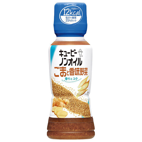 Kewpie Non-Oil Sesame and Flavored Vegetables 180ml PET x 12 bottles [Shipped in Japan]