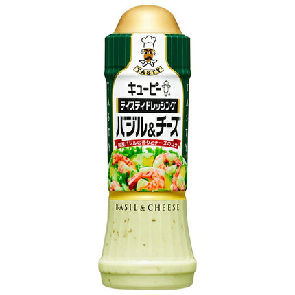 キューピー テイスティドレッシング バジル&チーズ 210mlペットボトル×12本入【日本出荷】