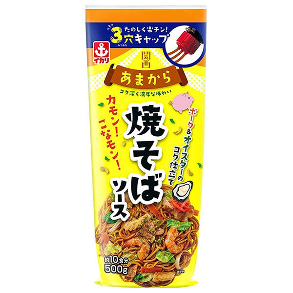 Squid sauce Kansai Amakara Yakisoba sauce 500g x 10 pieces [Shipped in Japan]