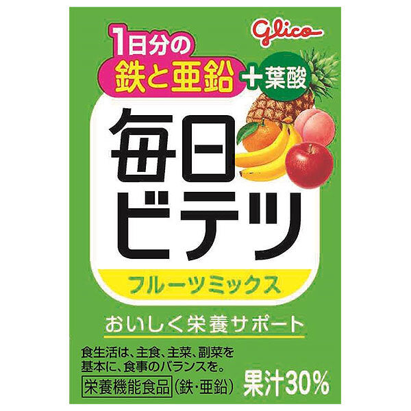 Ezaki Glico Mainichi Bitetsu Fruit Mix 100 ml Cartons x 15 [Ships from Japan]