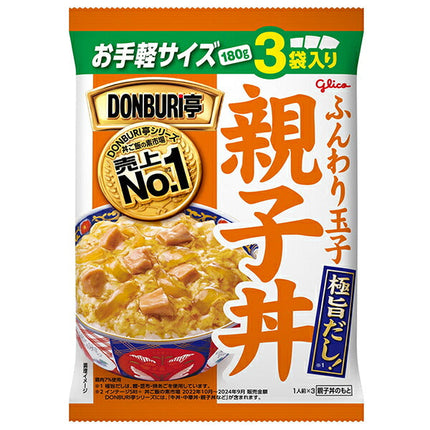 Ezaki Glico DONBURI-tei 3-meal pack Oyakodon (180g x 3 bags) x 10 bags [shipped in Japan]