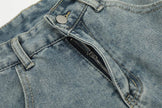 Hand Painted Graffiti Printing Denim Shorts Men Jeans