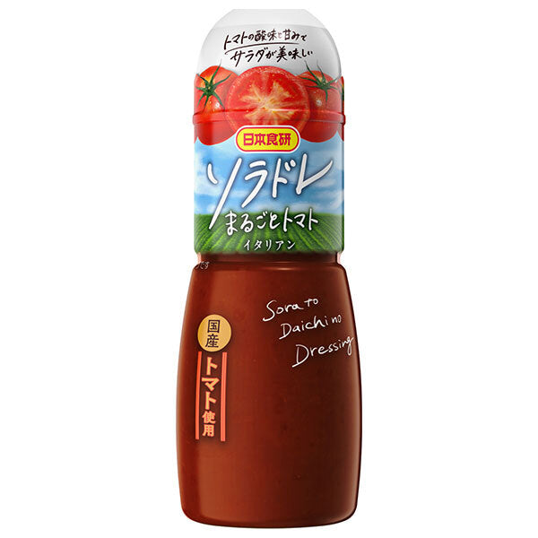 日本食研 ソラドレ まるごとトマト 300ml×12本入【日本出荷】