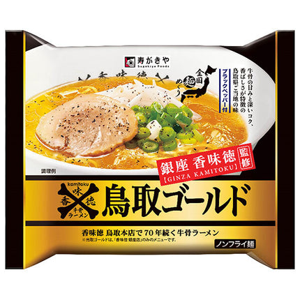 Kotobukiya Instant Ginza Komitoroku Supervised Tottori Gold Beef Bone Ramen 121g x 12 bags [Shipped in Japan]