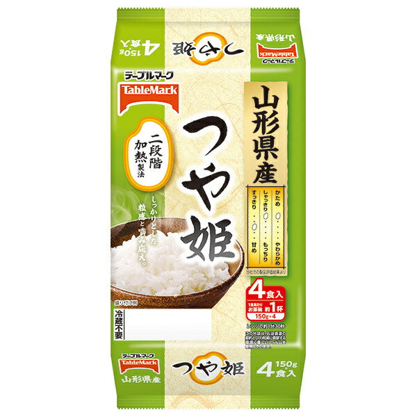 Table Mark Tsuyahime from Yamagata Prefecture (divided) 4 servings (150g x 2 servings x 2 pieces) x 8 pieces [Shipped in Japan]