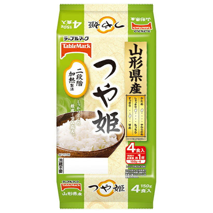 テーブルマーク 山形県産つや姫 (分割) 4食 (150g×2食×2個)×8個入【日本出荷】