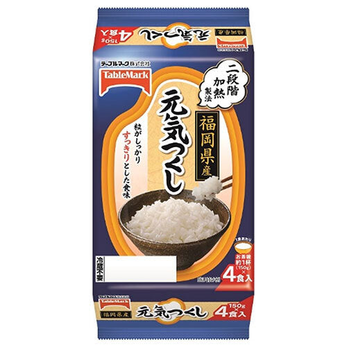 Table Mark Fukuoka Prefecture Genki Tsukushi (divided) 4 meals (150g x 2 meals x 2 pieces) x 8 pieces 