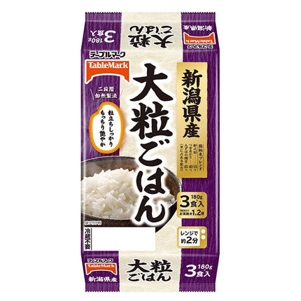 Table Mark Large-grain rice from Niigata Prefecture, 3-pack (180g x 3) x 8 packs