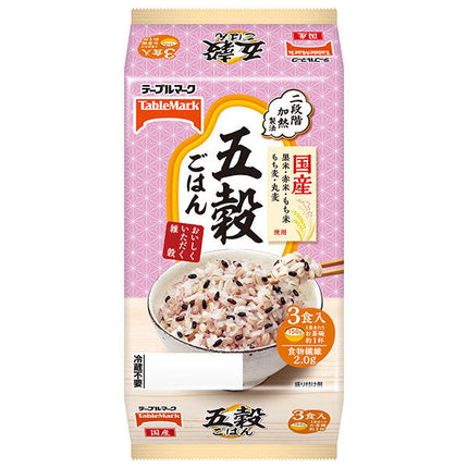 Table Mark Five grain rice 3 meals (150g x 3 pieces) x 8 pieces [Shipped in Japan]