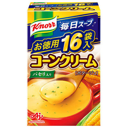 Ajinomoto Knorr Mainichi Soup Corn Cream (17.9g x 16 bags) x 3 pieces