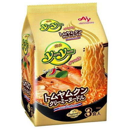 Ajinomoto YumYum Tom Yum Kung Creamy Noodles 3 meal pack x 9 bags 