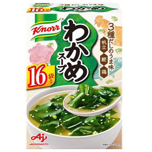 Ajinomoto Knorr Wakame Soup 16 bags 166.4g x 3 pieces [Shipped in Japan]