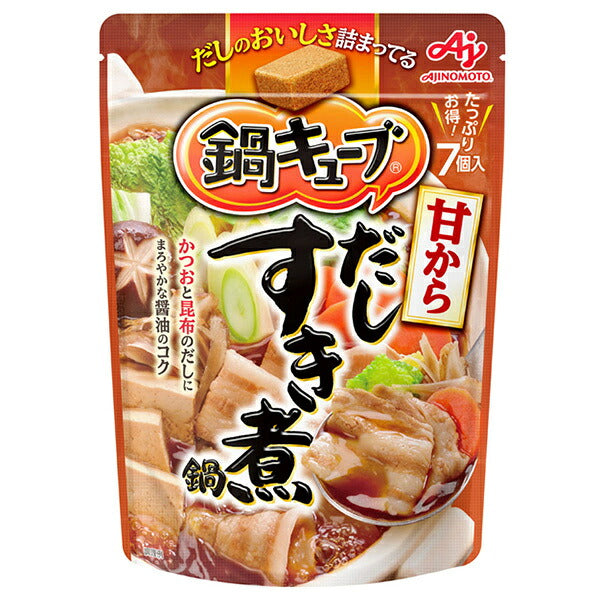 Ajinomoto Nabe Cube Sweet Sukiyaki Hotpot 56g (7 pieces) x 8 bags [Shipped in Japan]
