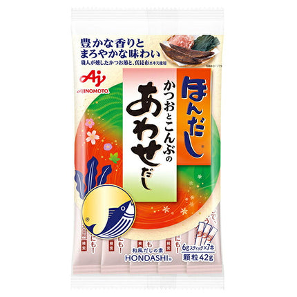 Ajinomoto Hondashi Bonito and Konbu Dashi 42g (6g x 7 bottles) x 20 bags [Shipped in Japan]