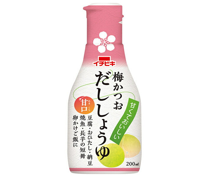 [11/25~ 10% off all products!!] Ichibiki Tabletop Soy Sauce, Plum and Bonito Dashi Soy Sauce, 200ml PET Bottle x 8