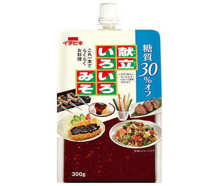 Ichibiki 30% less sugar, various menu miso, 300g x 12 bottles 