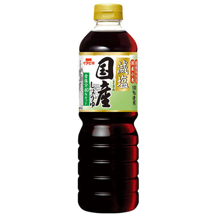 イチビキ 減塩国産しょうゆ 750mlペットボトル×8本入【日本出荷】
