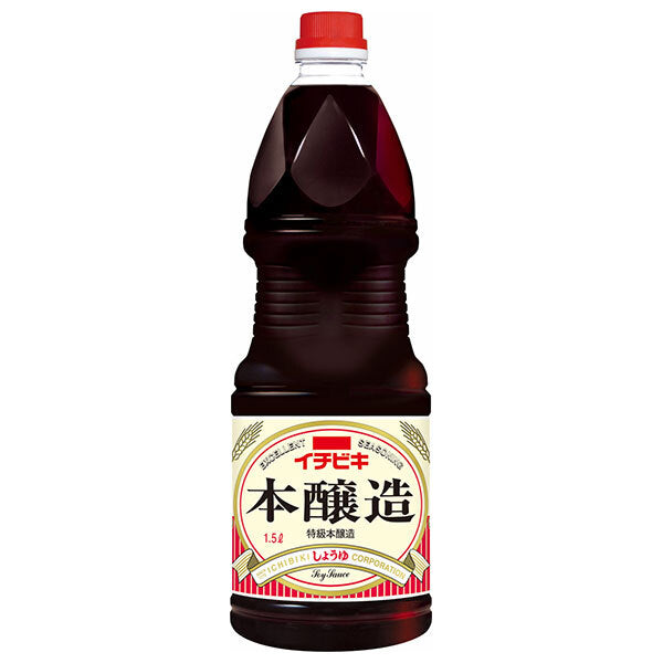 Ichibiki Honjozo Soy Sauce Grip Pack 1500ml PET bottles x 6 bottles [Shipped in Japan]