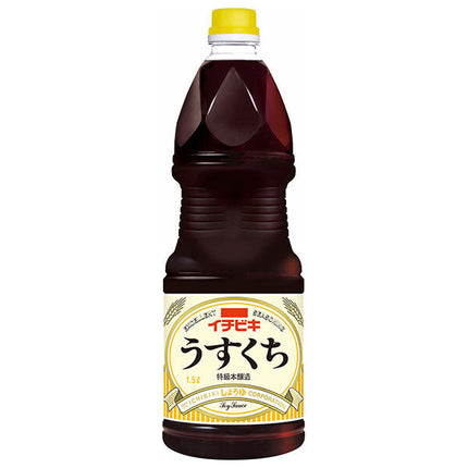Ichibiki Light Soy Sauce Grip Pack 1500ml Plastic Bottle x 6 