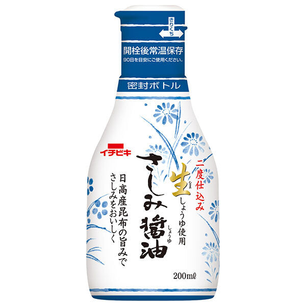 イチビキ 卓上生しょうゆ さしみ醤油 200mlペットボトル×8本入【日本出荷】