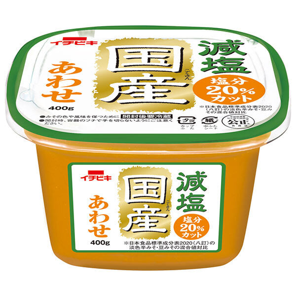 イチビキ 減塩 国産あわせ 400g×6個入【日本出荷】