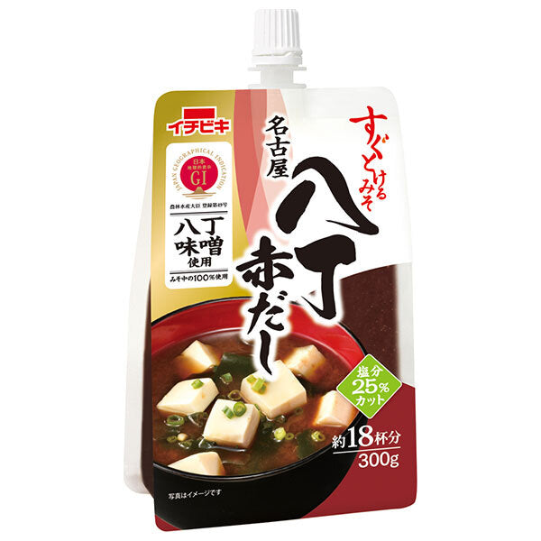 Ichibiki Miso à dissolution rapide Nagoya Haccho Red Dashi 300 g x 10 bouteilles 
