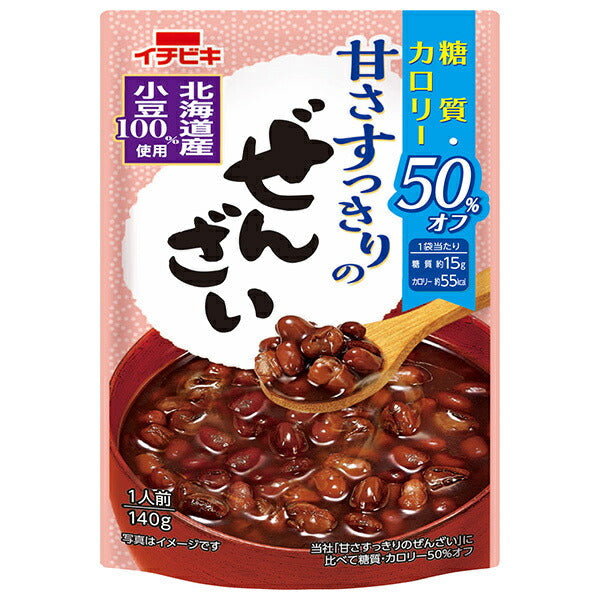 Ichibiki Zenzai (bouillon de riz blanc et de bonbons de sucre) à 50% moins de sucres et de calories, 140g x 20 sachets (10 x 2)