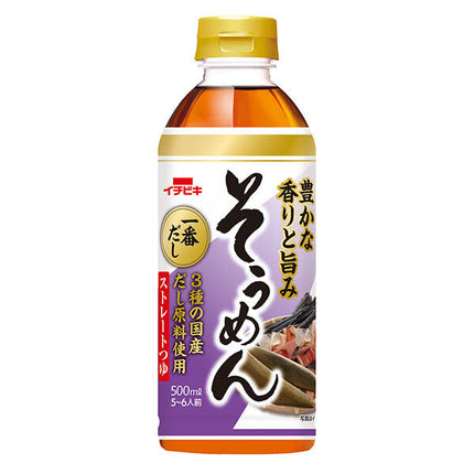 Ichibiki Straight Somen Soup 500ml PET Bottle x 12 
