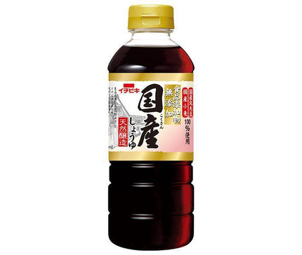 Ichibiki Additive-free domestic soy sauce 500ml plastic bottles x 8 bottles [shipped in Japan]