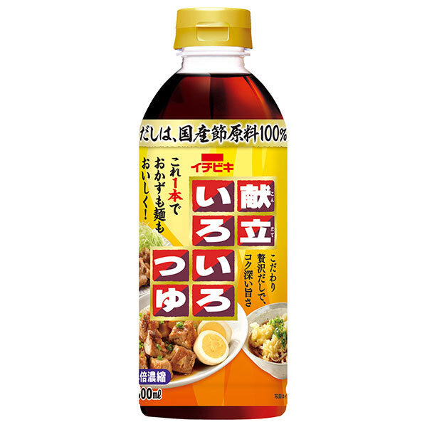 イチビキ 献立いろいろつゆ 500mlペットボトル×8本入【日本出荷】
