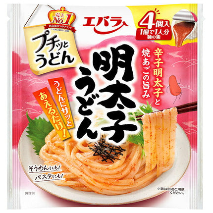 Ebara Foods Petitto Udon Mentaiko Udon 88g (22g x 4 pieces) x 12 bags 