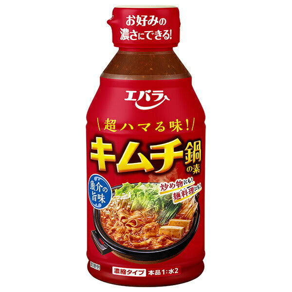 Épices pour pot-au-feu au kimchi Ebara Foods, 300ml x 12 bouteilles.