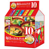 Nagatanien Soupe Miso Quotidienne 5 Types Variété Set 10 Sacs 51g x 4 Sacs 