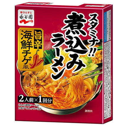 Nagatanien Two-serving stewed ramen, spicy seafood chige style, 140g x 6 boxes 