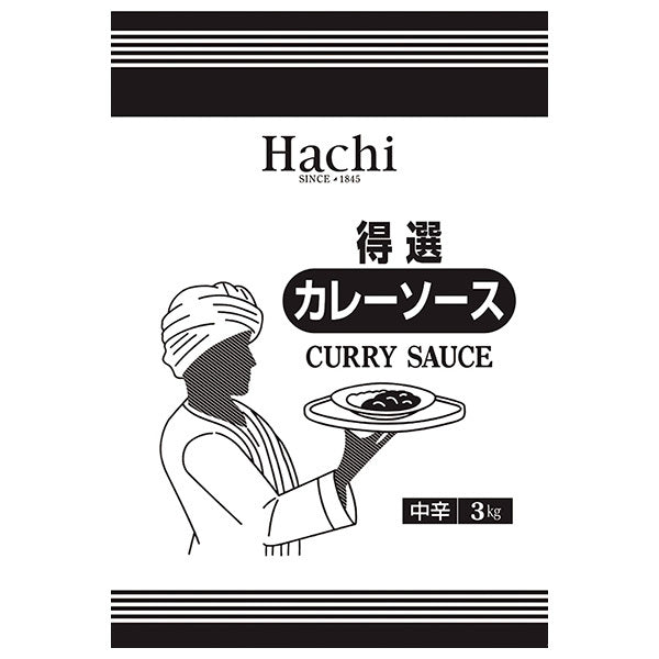 Hachi Foods Tokusen Curry Sauce Medium Spicy 3kg x 4 bags [Shipped in Japan]