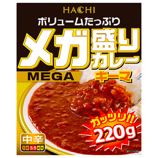 Hachi Foods Mega Curry Keema Medium Spicy 220g x 22 bags [Shipped in Japan]