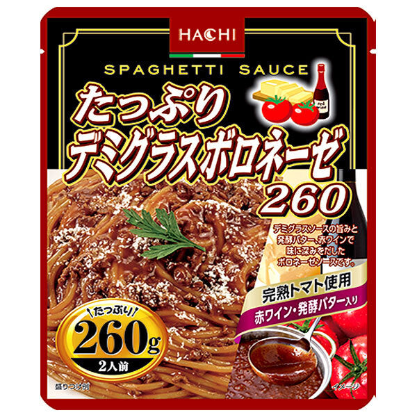 Hachi Foods Plenty of Demi Glace Bolognese 260 260 g x 24 (12 x 2) pièces 