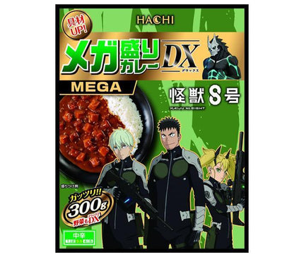 Hachi Foods Mega Curry DX Medium Spicy Kaiju No. 8 Collaboration Version 300 g x 20 pièces 