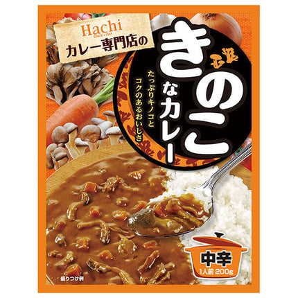 Hachi Foods Curry Magasin spécialisé Curry aux champignons moyen épicé 200 g x 20 pièces 