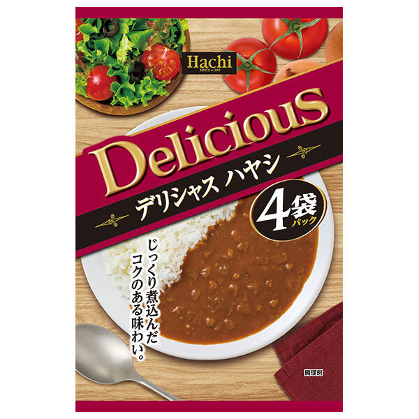 ハチ食品 デリシャス ハヤシ (150g×4袋)×12個入【日本出荷】