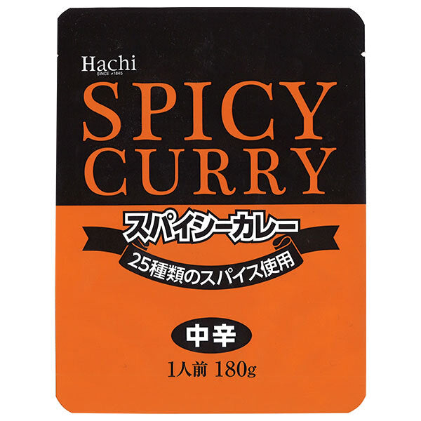 [11/25~ 10% OFF all products!!] Hachi Foods Spicy Curry Value Pack Medium Spicy (180g x 10 bags) x 4 pieces