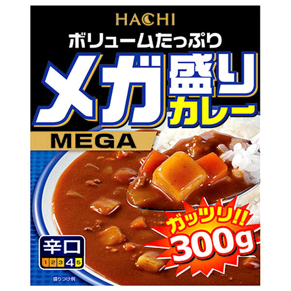 Hachi Foods Mega Curry Spicy 300g x 22 pieces [Shipped in Japan]