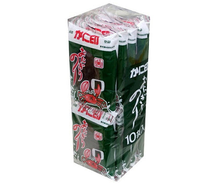 [11/25~ 10% off all products!!] Kimura Nori Kani-jirushi Onigiri Nori 7-cut 5-sheet 10P x 10 pieces