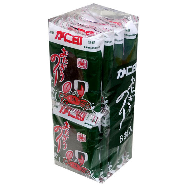 木村海苔 かに印 おにぎりのり (7切5枚)8袋×15個入【日本出荷】