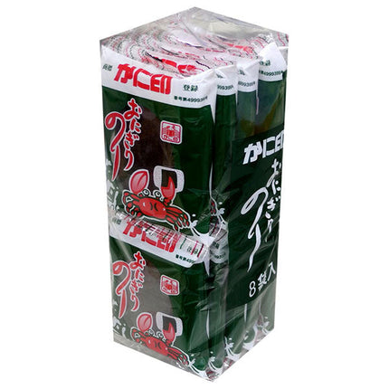 Kimura seaweed crab stamp rice ball seaweed (7 slices, 5 pieces) 8 bags x 15 pieces [shipped in Japan]