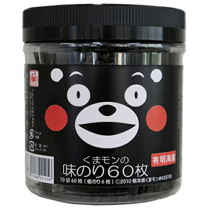 Kimura seaweed Kumamon flavored seaweed 10 slices 60 pieces x 12 pieces [shipped in Japan]